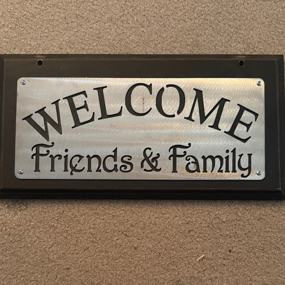 Metal Laser Cut Door Plaque